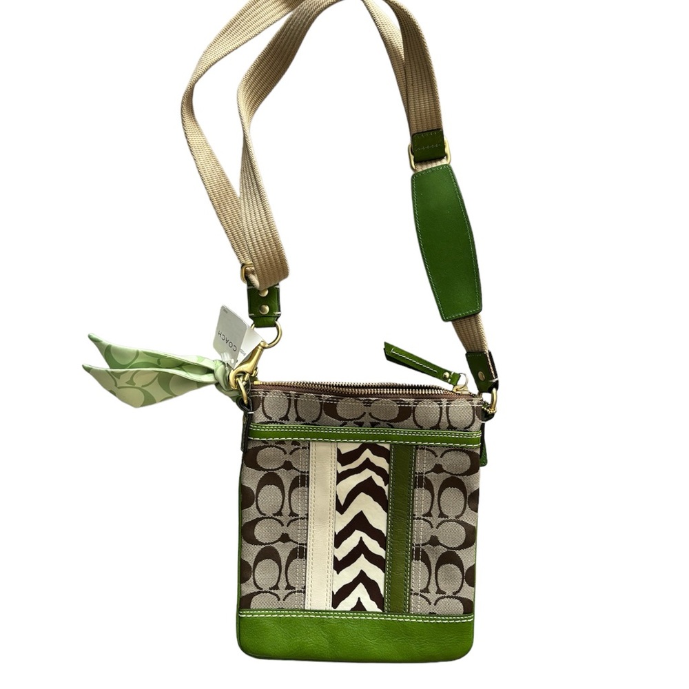 Authentic Coach Zebra Small Crossbody Bag